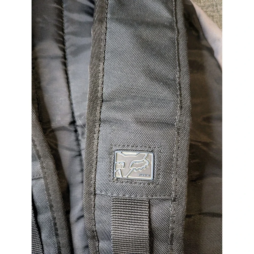 Fox Racing Backpack Hard Logo Motocross Inspired Streetwear Gray School Book Bag
